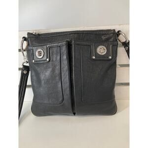 MARC BY MARC JACOBS SMALL BLACK LEATHER WOMENS CROSSBODY BAG